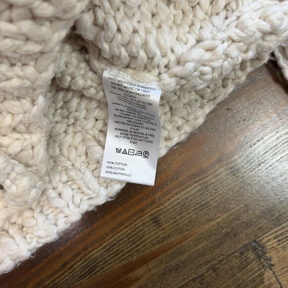 Anthropologie Chunky Knit Fringe Cardigan Sweater Woman’s Size XS/S - Picture 7 of 8